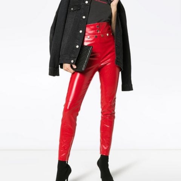 skiim natalie high-waisted leather trousers - Picture 2 of 5